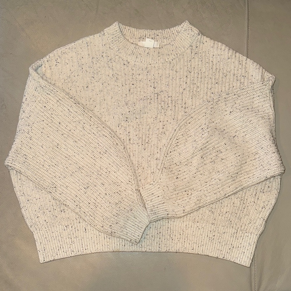Cozy Knit Speckled Sweater